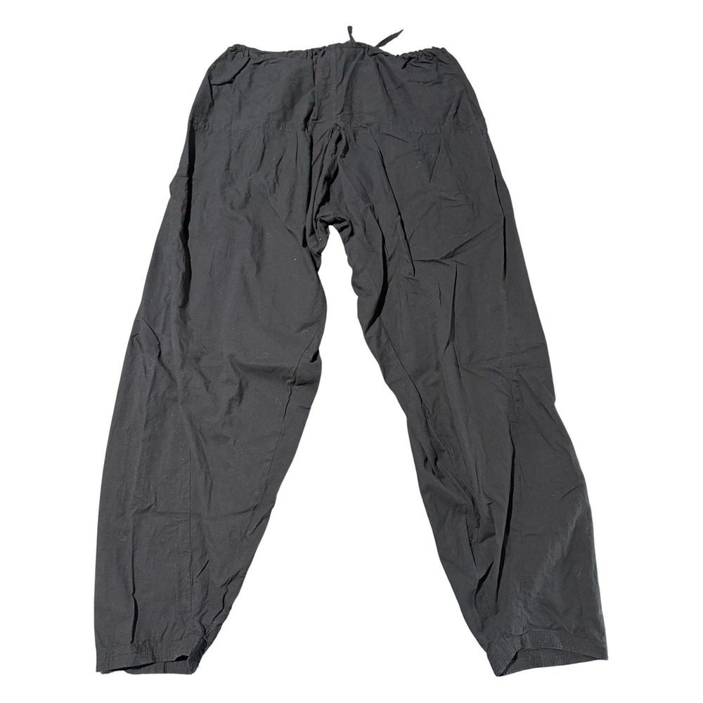 Max Cotton Harem Pants‎ Womens Large Black Drawstring Elastic Waist Boho Yoga